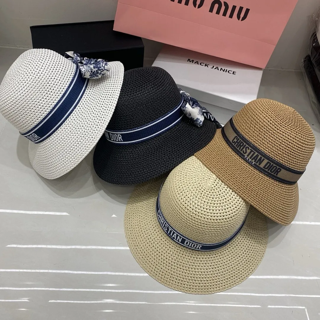 Dior迪奥 丝巾款盆帽