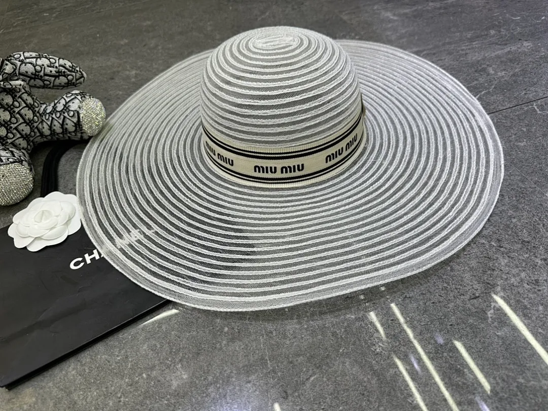 Miumiu 爆款网纱大檐帽