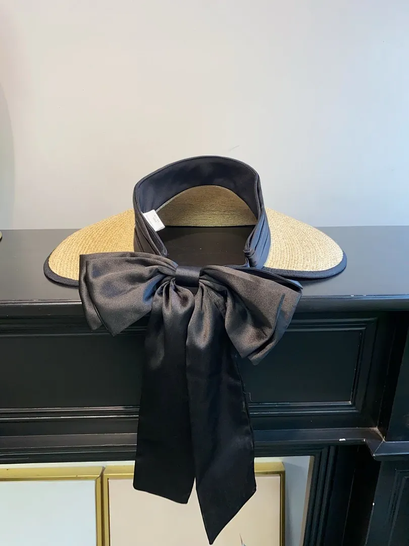 2⃣️5⃣️上新ꫛꫀꪝ ❥—— ✨miu超细拉菲草大蝴蝶结空顶帽 ⚜️ 直播客人订单百搭时尚款！ 💫图片色