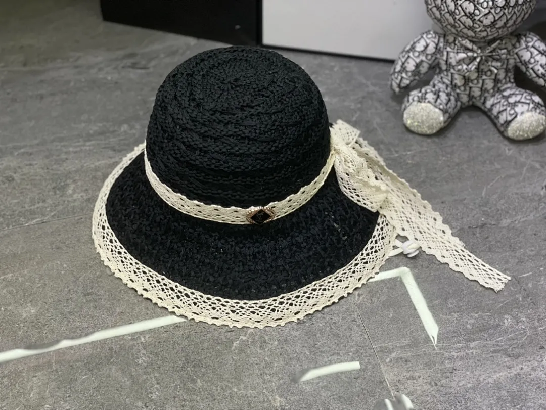 YSL 钩针编织系列蕾丝蝴蝶结🎀盆帽