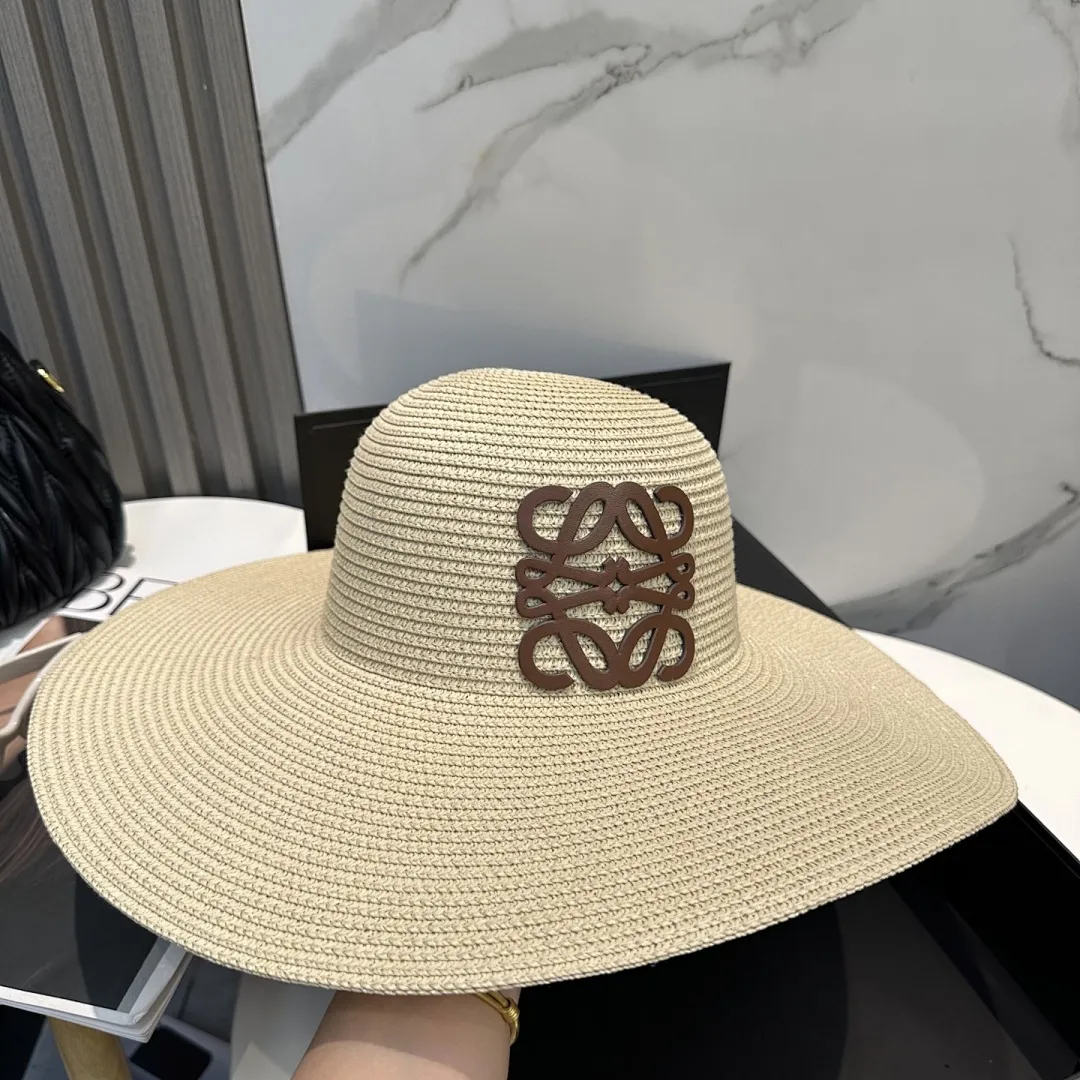 LOEWE罗意威大檐帽，太阳大草帽，细草制作，官方款开模，非市场普通版本,头围57cm