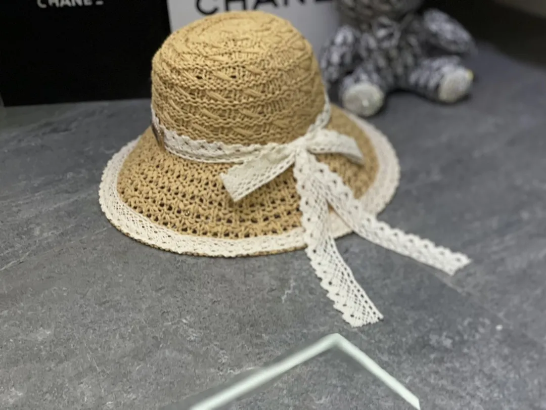 YSL 钩针编织系列蕾丝蝴蝶结🎀盆帽