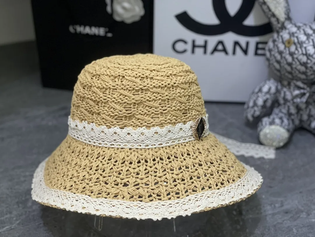 YSL 钩针编织系列蕾丝蝴蝶结🎀盆帽