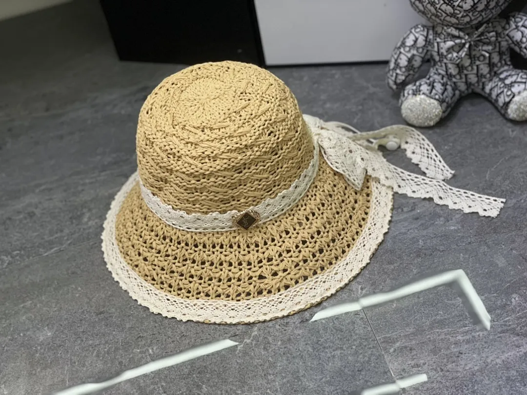 YSL 钩针编织系列蕾丝蝴蝶结🎀盆帽