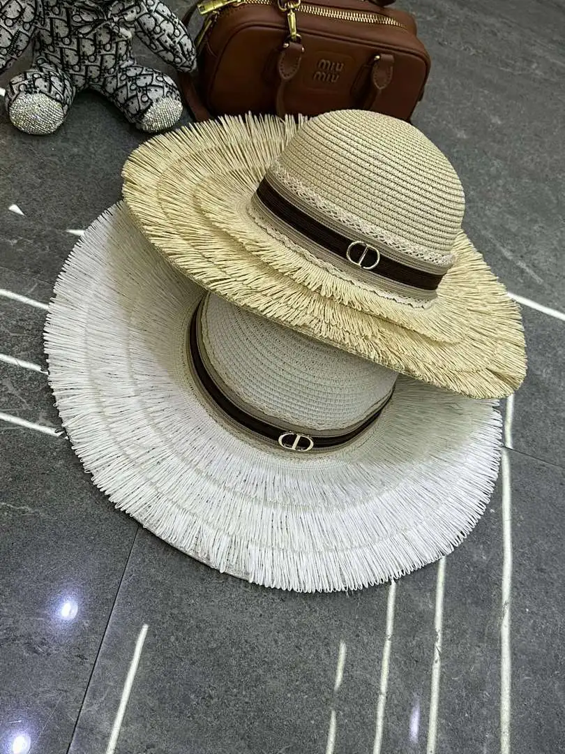 迪奥爆款裙边大檐帽