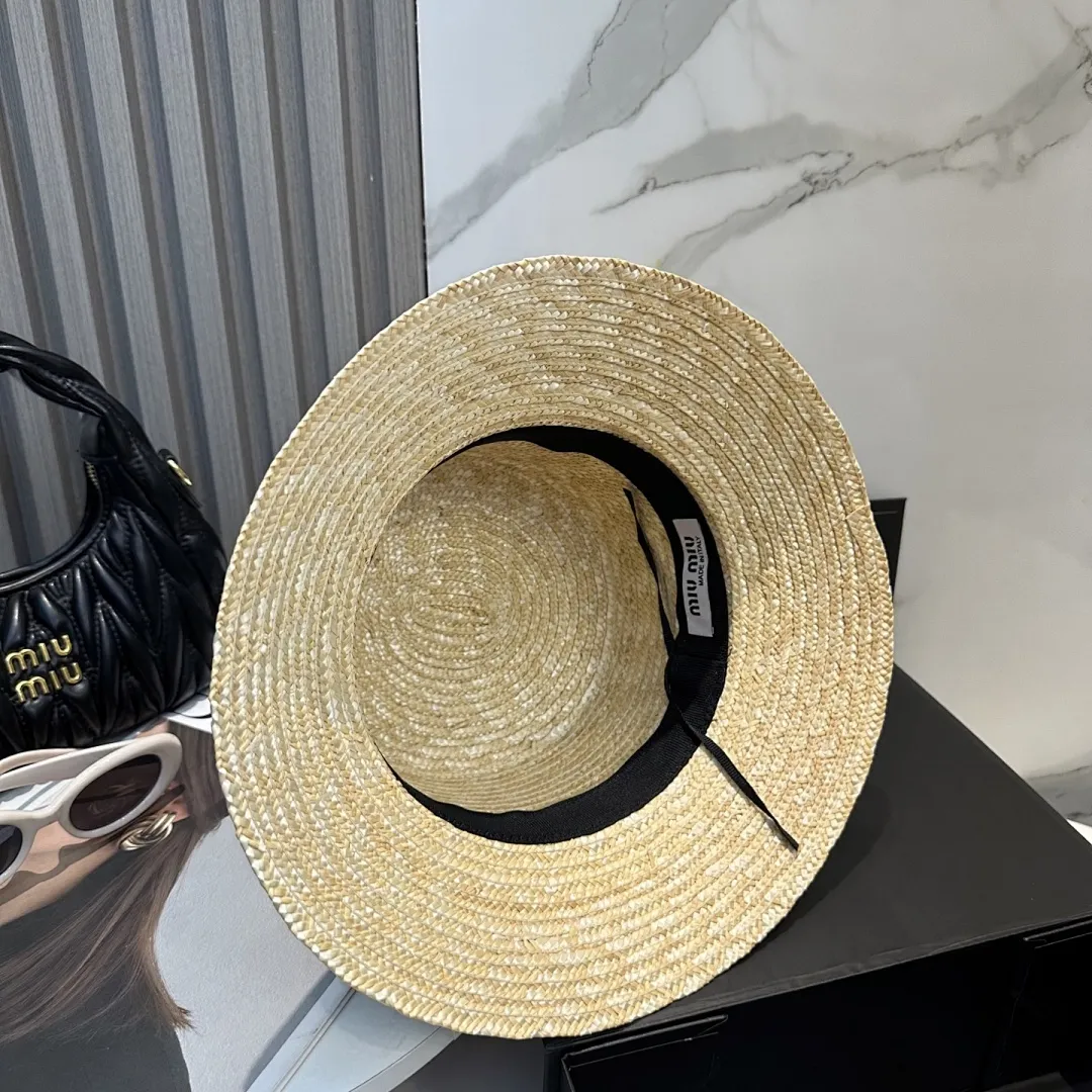 miumiu缪缪 新款草帽，高级定制，名媛风，细节待上，夏季防晒防紫外线，出行必备，百搭好看