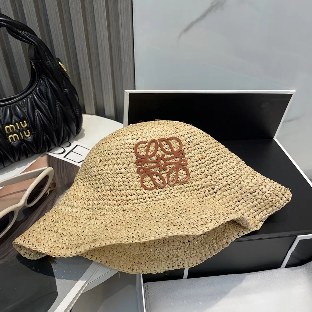 💛罗意威 LOEWE 新款拉菲草密织草帽 夏天海边首选~ 明星同款~大牌简约
