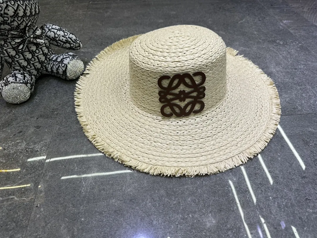 罗意威爆款草编手工平顶帽🔥🔥