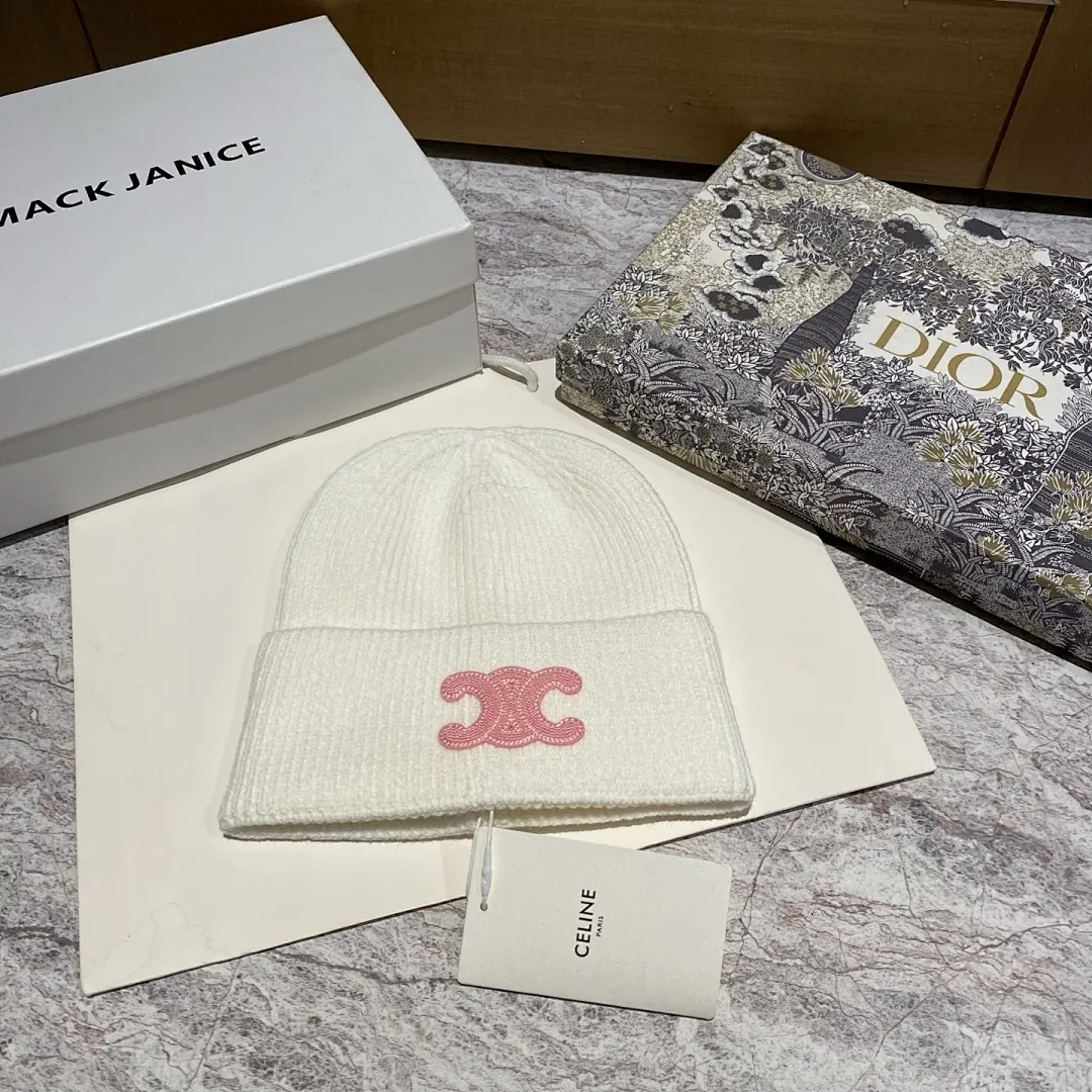 CELINE 羊绒针织帽