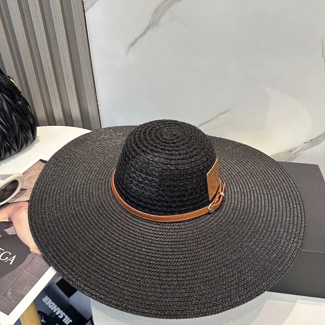 LOEWE罗意威大檐帽，太阳大草帽，细草制作，官方款开模，非市场普通版本,头围57cm