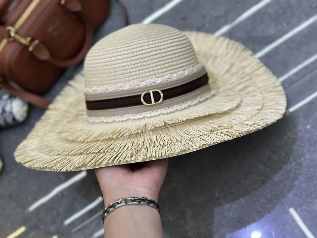 迪奥爆款裙边大檐帽