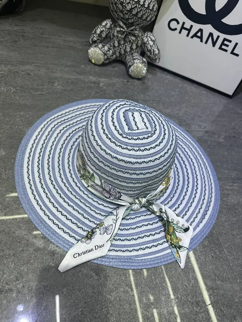 迪奥丝巾爆款大檐帽夏季必备神器单品