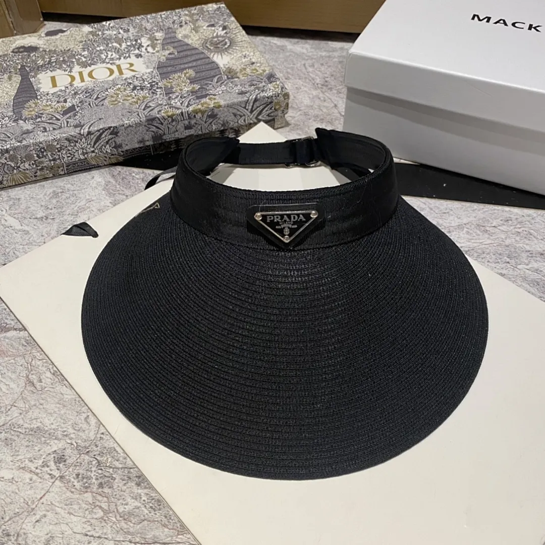 普拉达新款大檐空顶帽