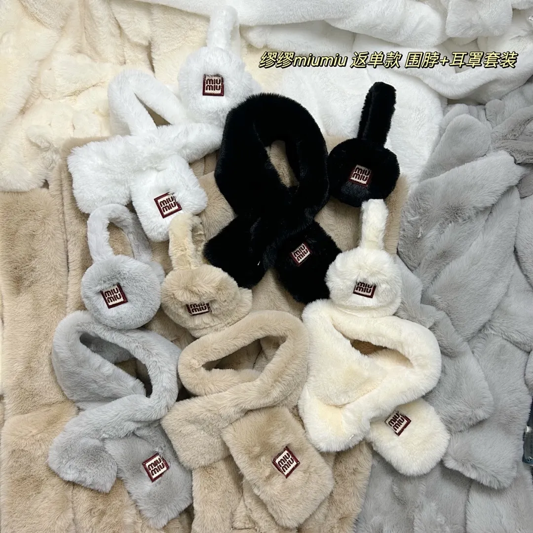 缪缪miumiu 耳罩+围脖套装🔥✈️