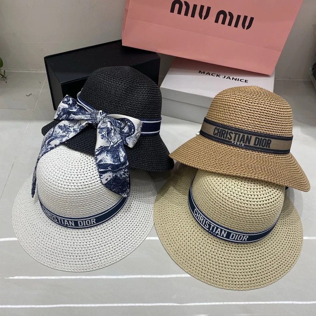 Dior迪奥 丝巾款盆帽