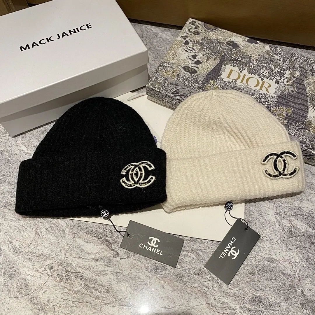 Chanel 羊毛针织帽