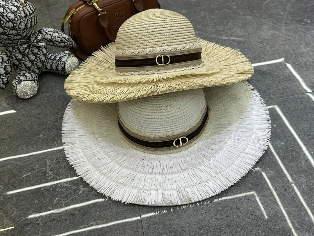迪奥爆款裙边大檐帽