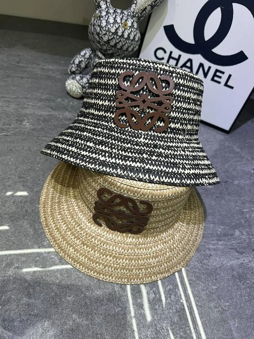 罗意威爆款双色编织渔夫帽