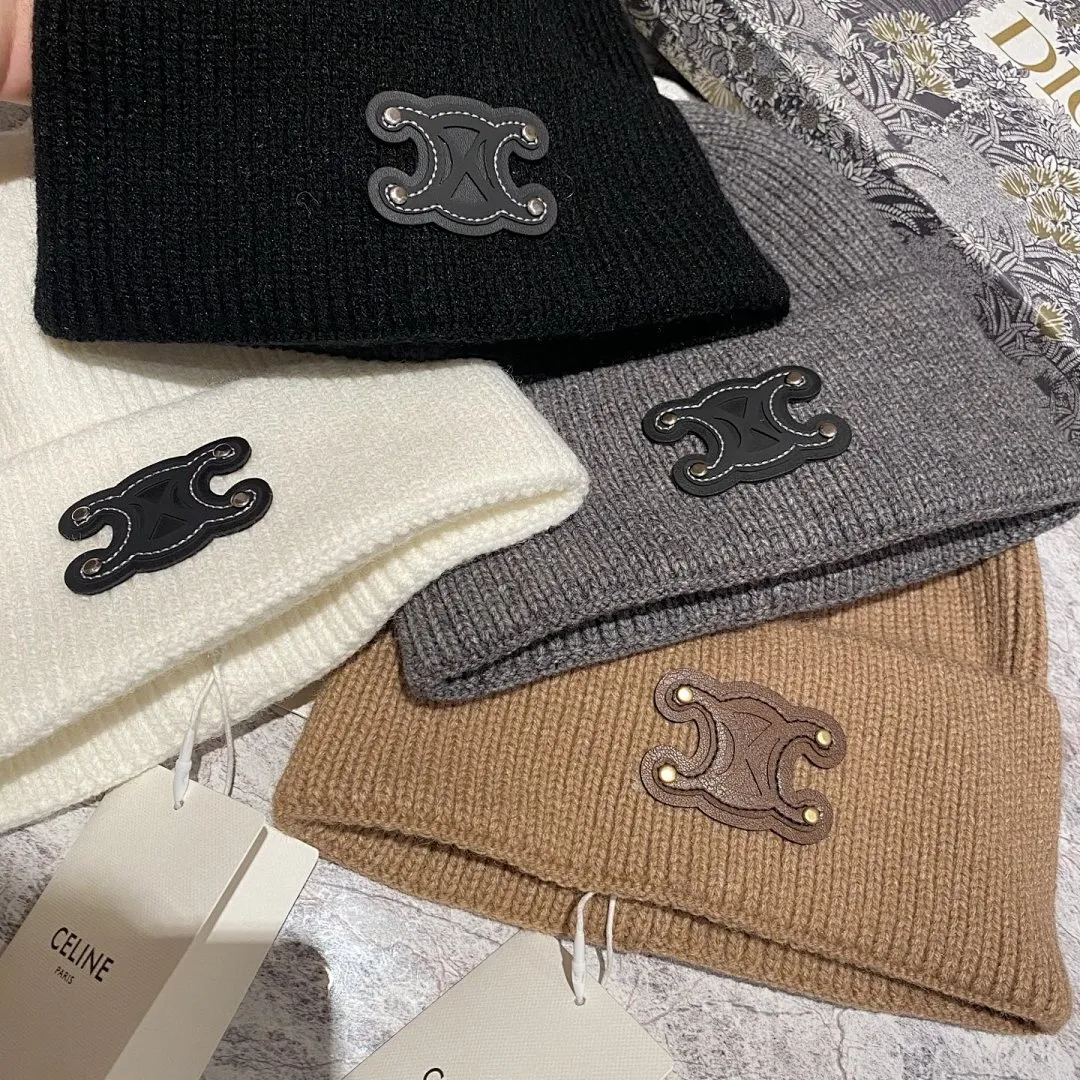 CELINE 羊绒针织帽