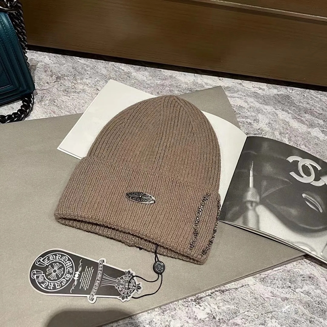 克罗心 兔毛针织帽