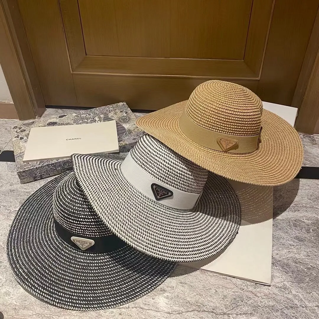 普拉达 大檐草帽