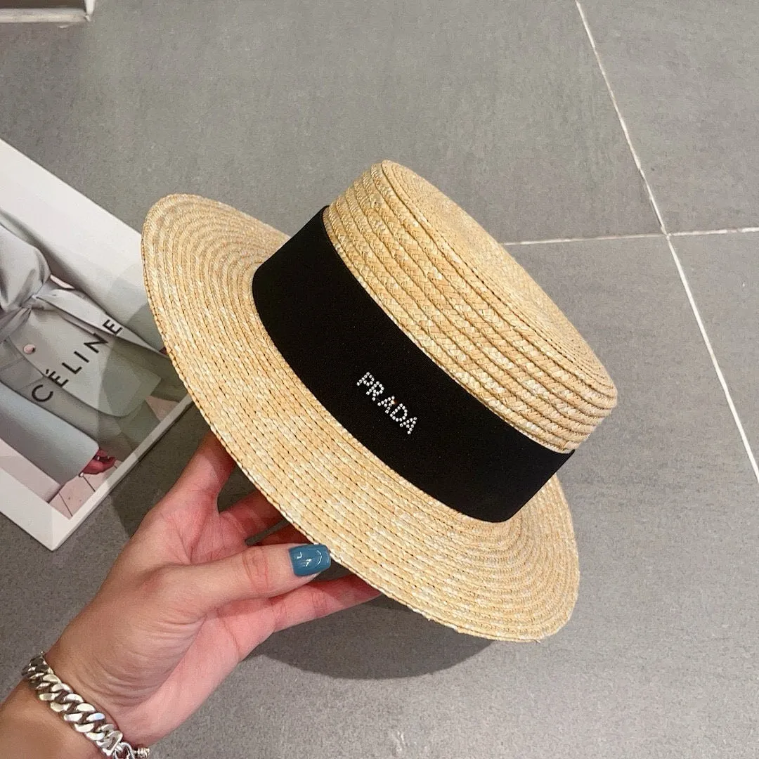 PRADA普拉达新款平顶礼帽