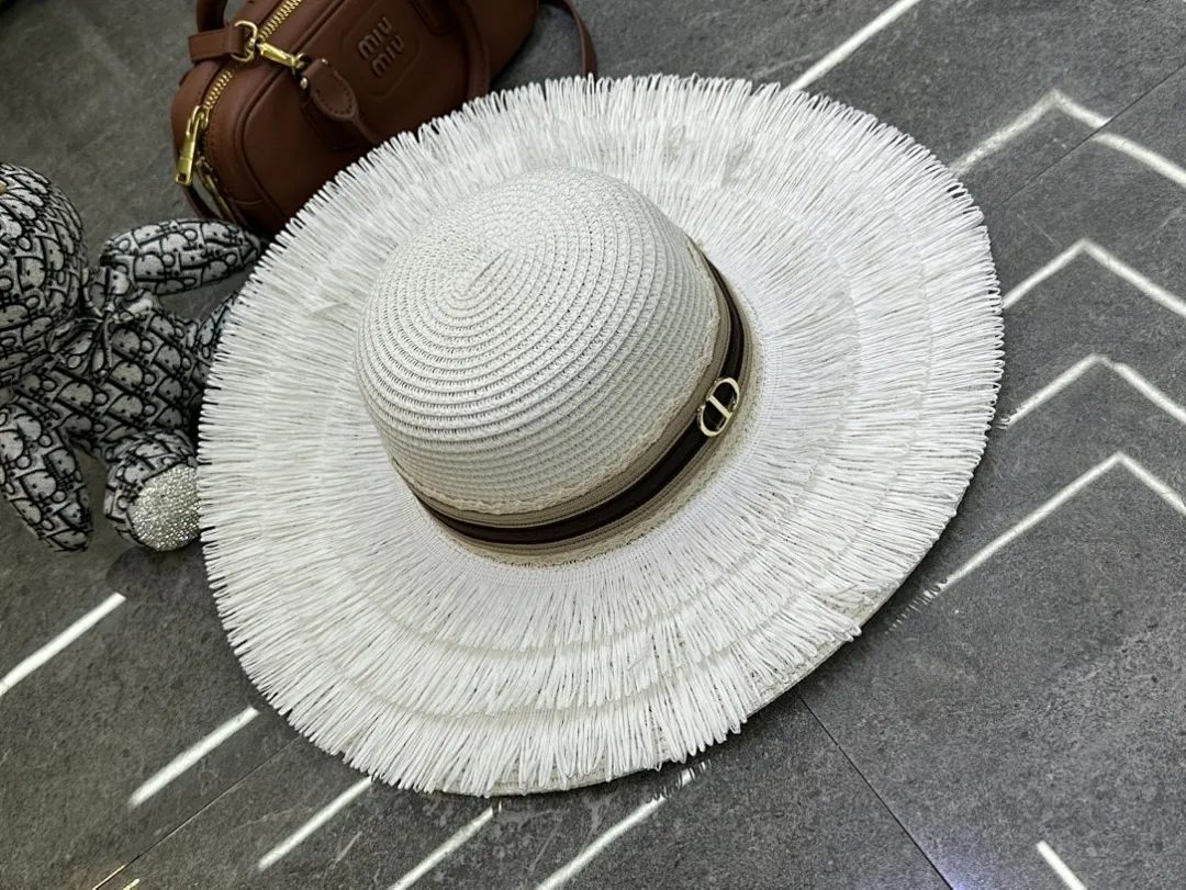 迪奥爆款裙边大檐帽