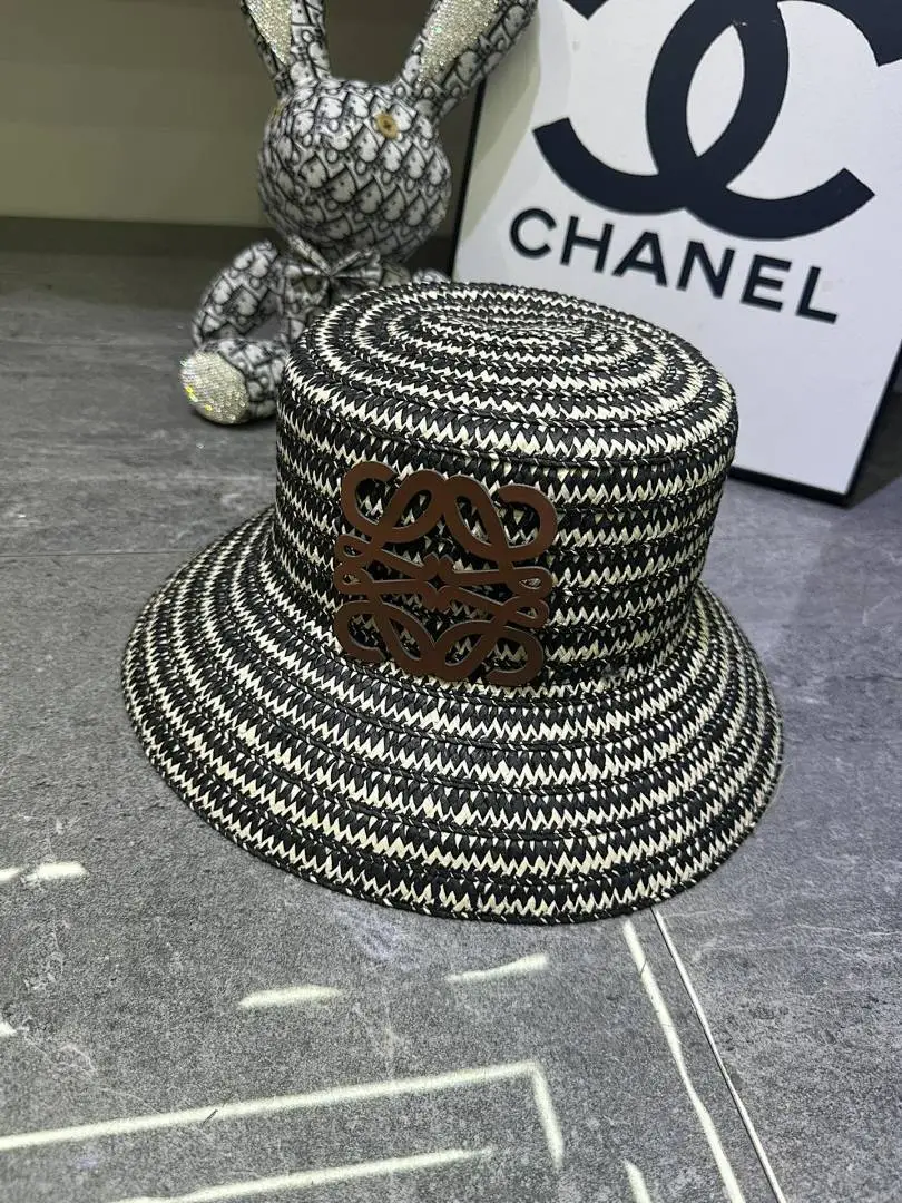 罗意威爆款双色编织渔夫帽