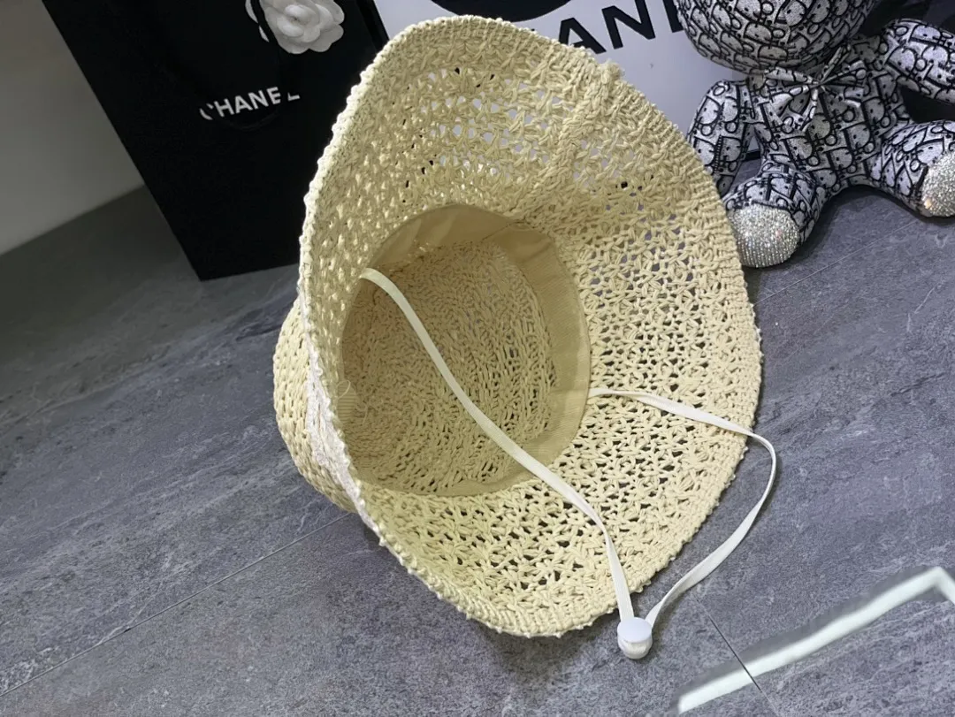 YSL 钩针编织系列蕾丝蝴蝶结🎀盆帽