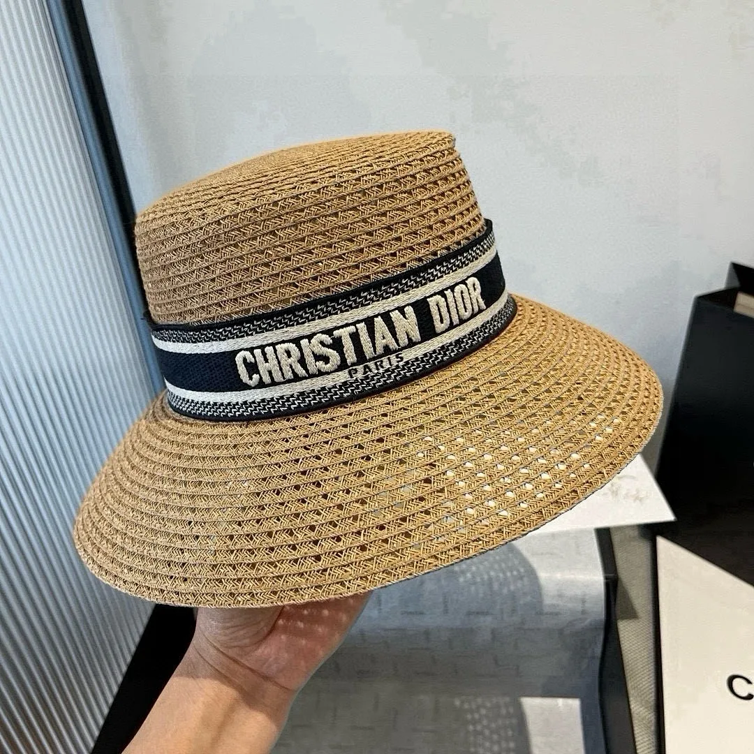 Dior迪奥草帽，镂空礼帽，官方款，一比一定制，