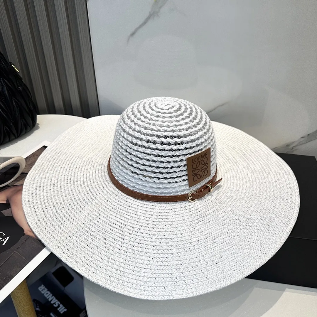 LOEWE罗意威大檐帽，太阳大草帽，细草制作，官方款开模，非市场普通版本,头围57cm