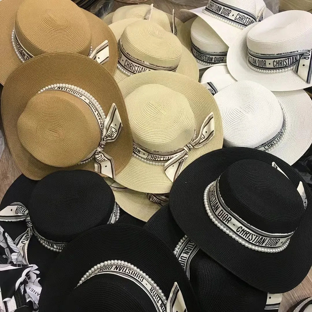 迪奥 丝巾平顶帽