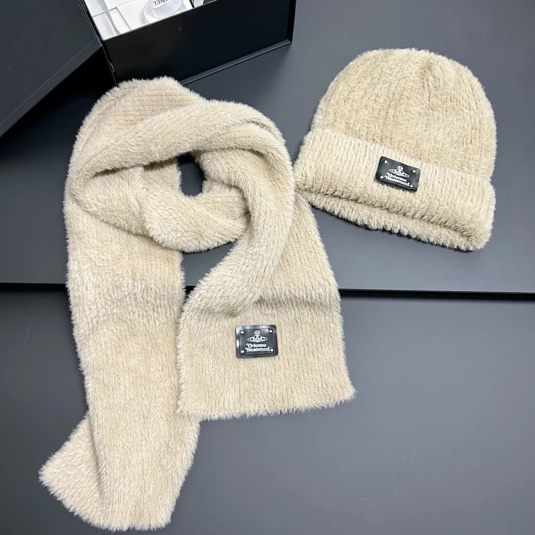 西太后 貂绒围巾+帽子套装