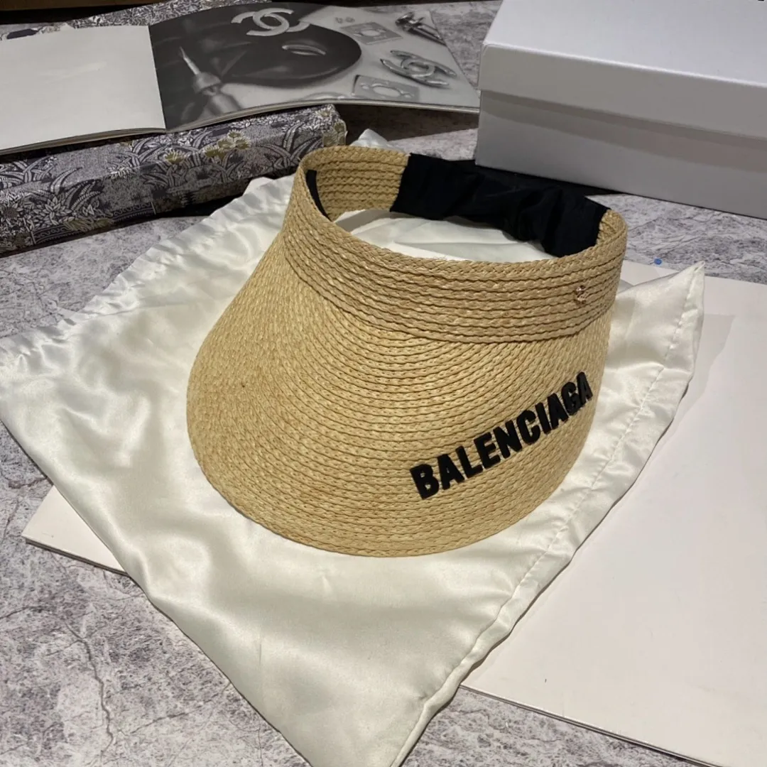 巴黎世家 褶皱发带空顶帽