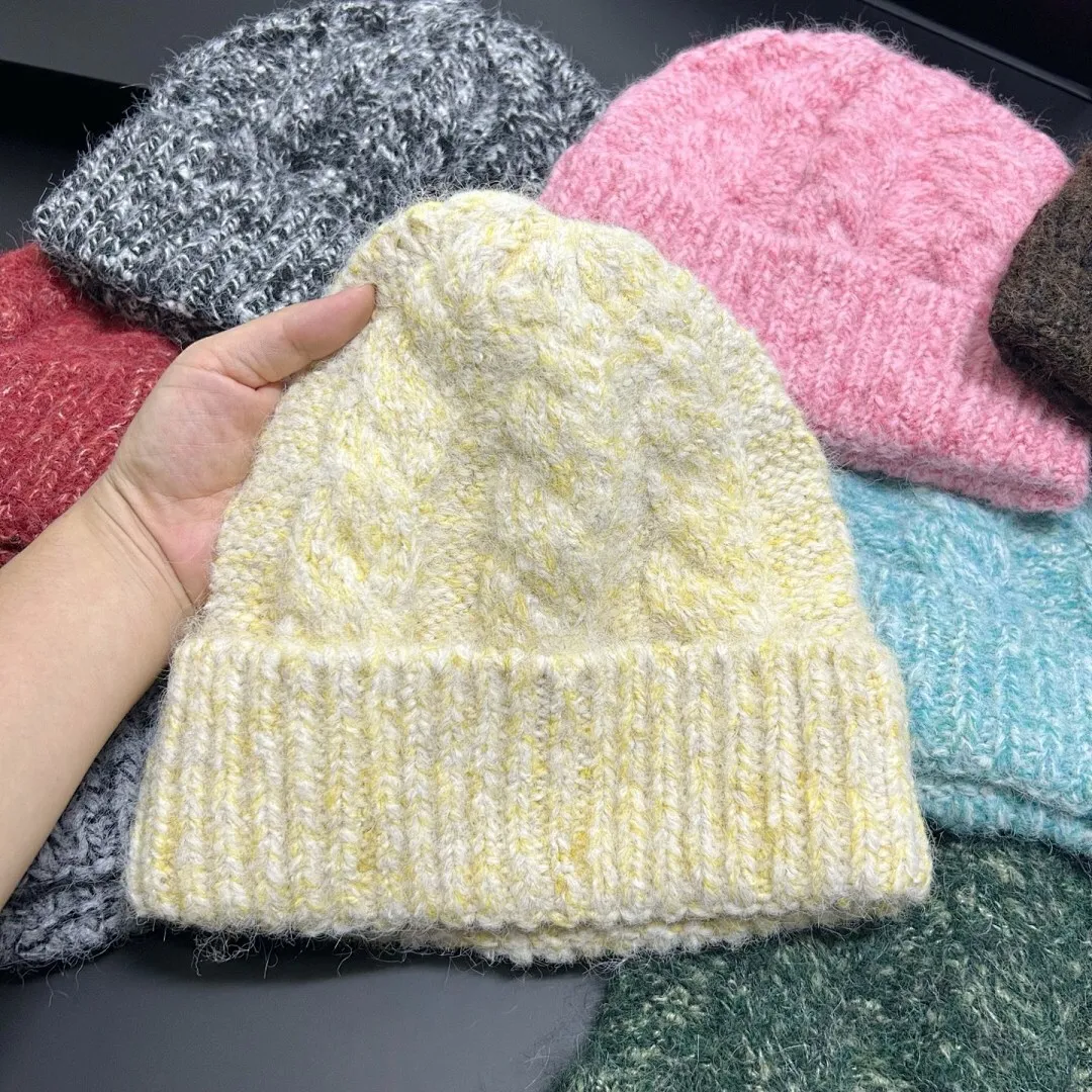 净版 日系麻花毛线帽🔥