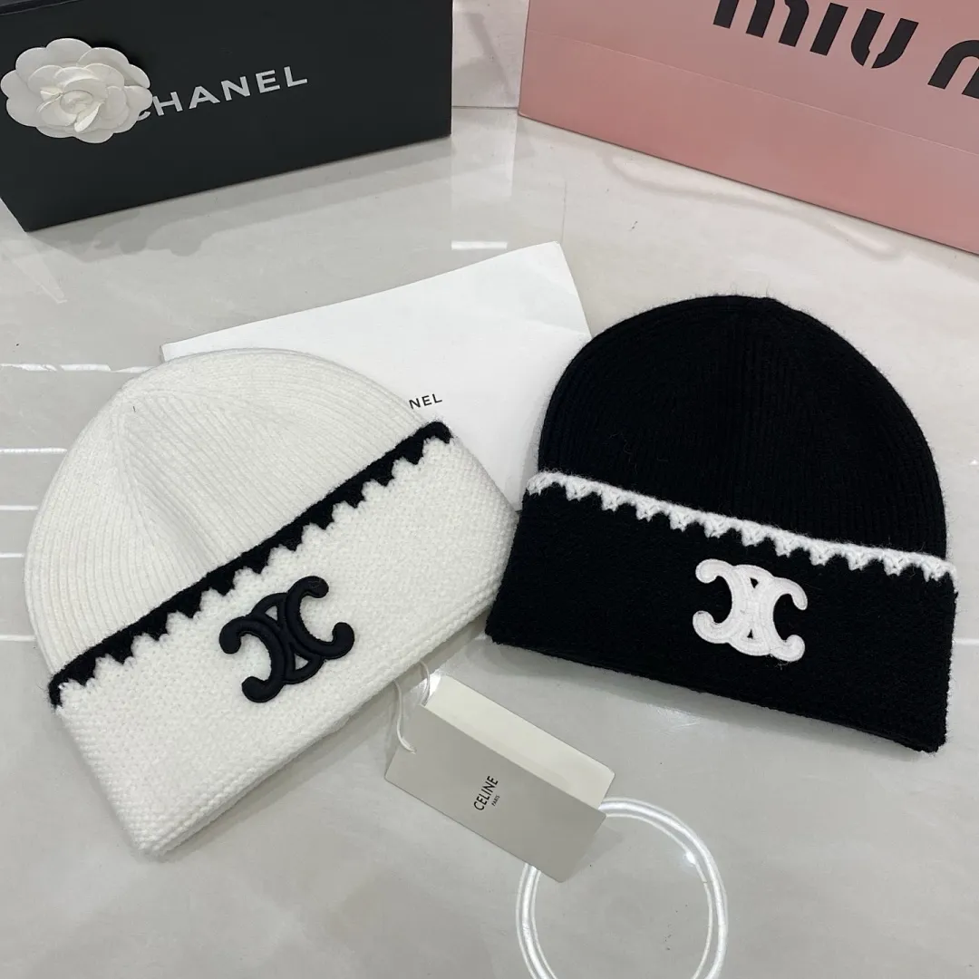 Celine 羊绒针织帽