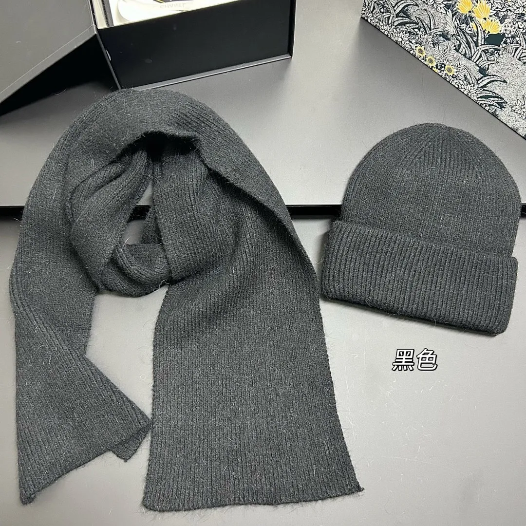净版 爆单兔毛 毛线帽+围巾套装❤️