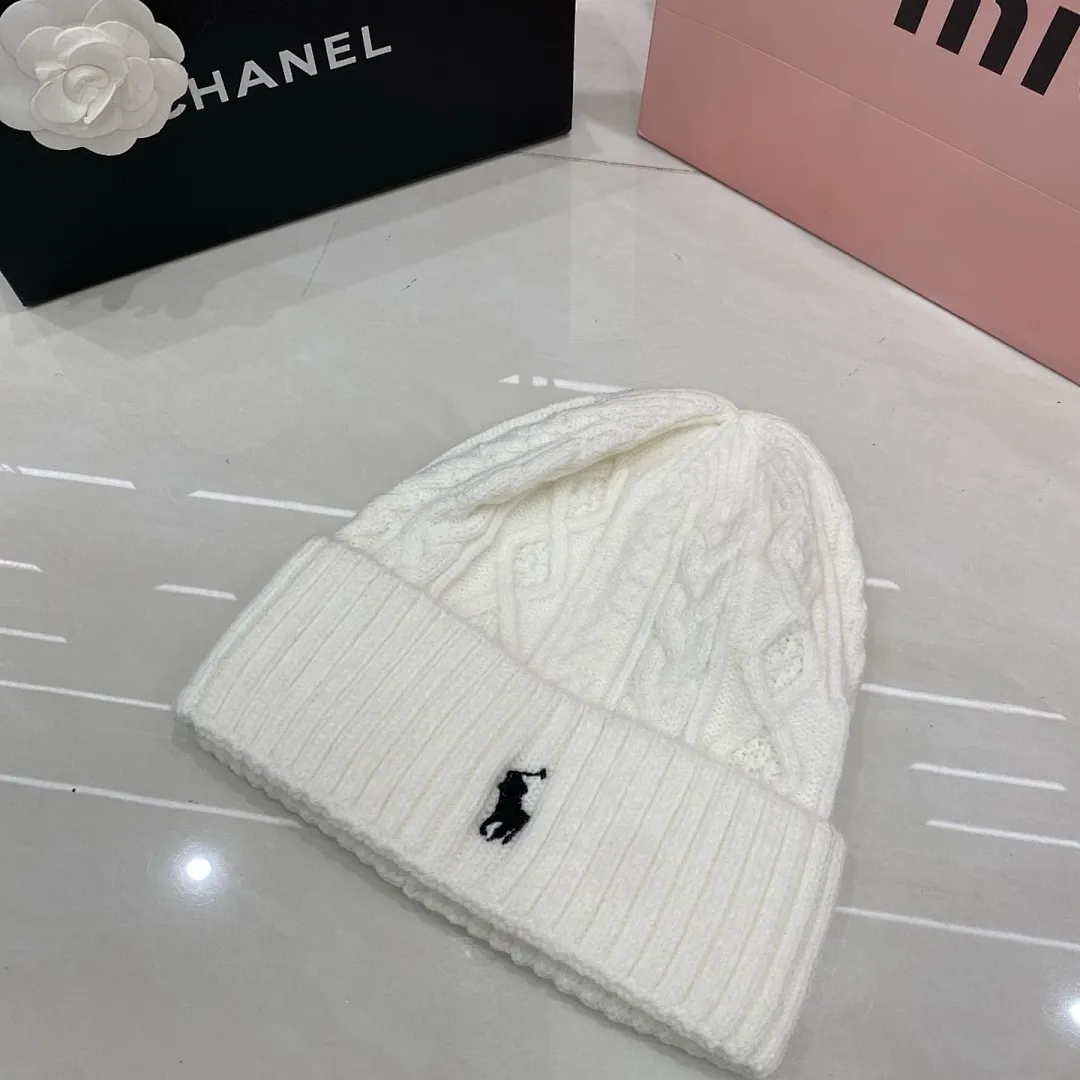 Polo骑马标 羊绒针织帽