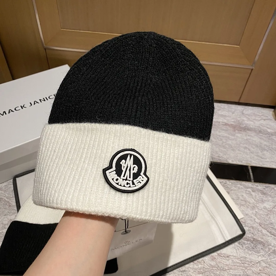MONCLER 羊绒针织帽