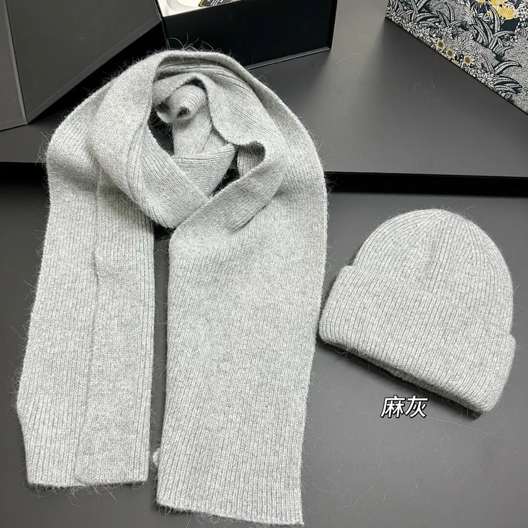 净版 爆单兔毛 毛线帽+围巾套装❤️