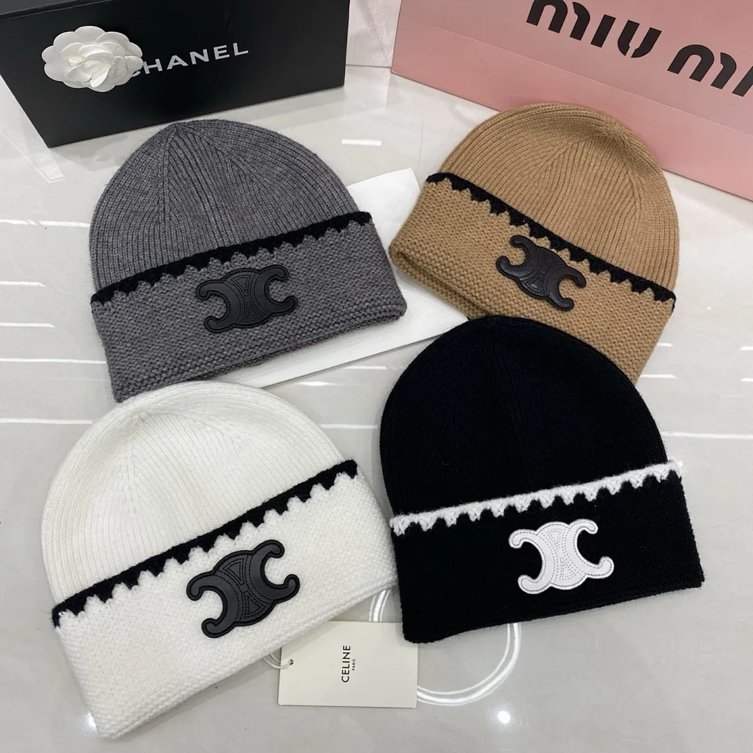 Celine 羊绒针织帽