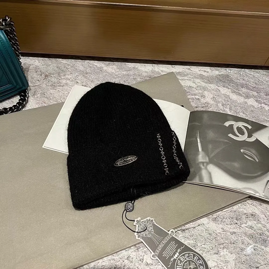 克罗心 兔毛针织帽