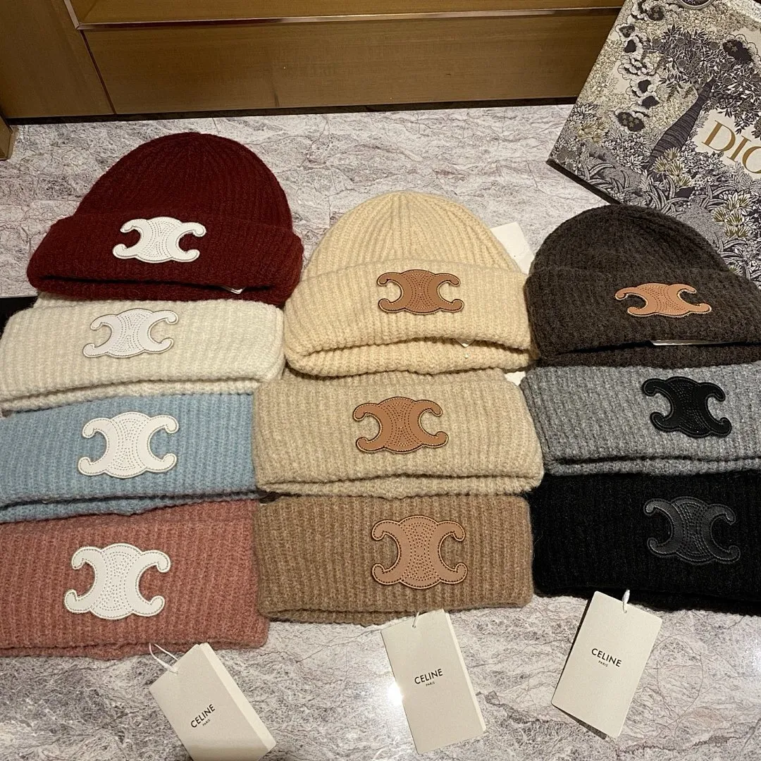 Celine 羊毛针织帽