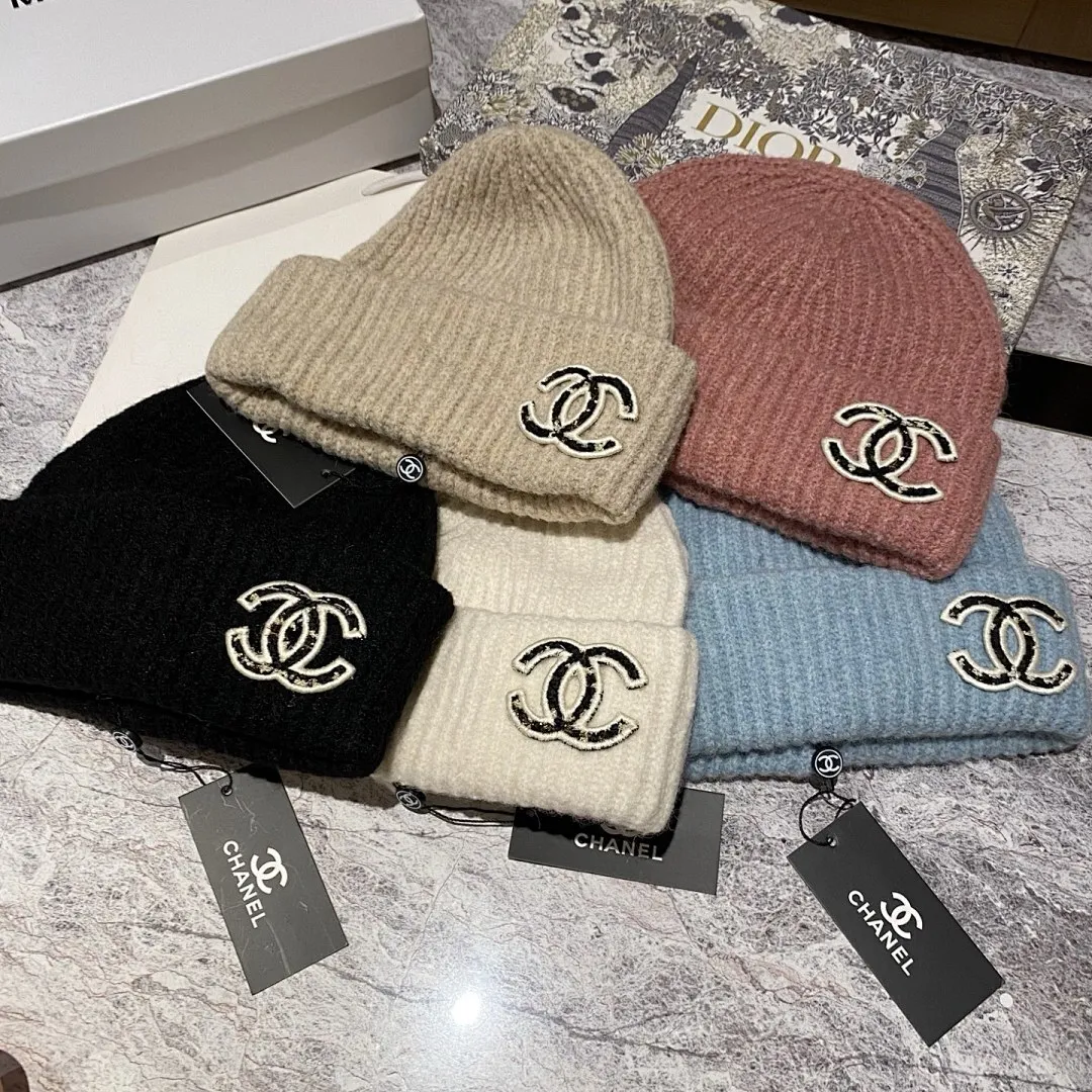 Chanel 羊毛针织帽