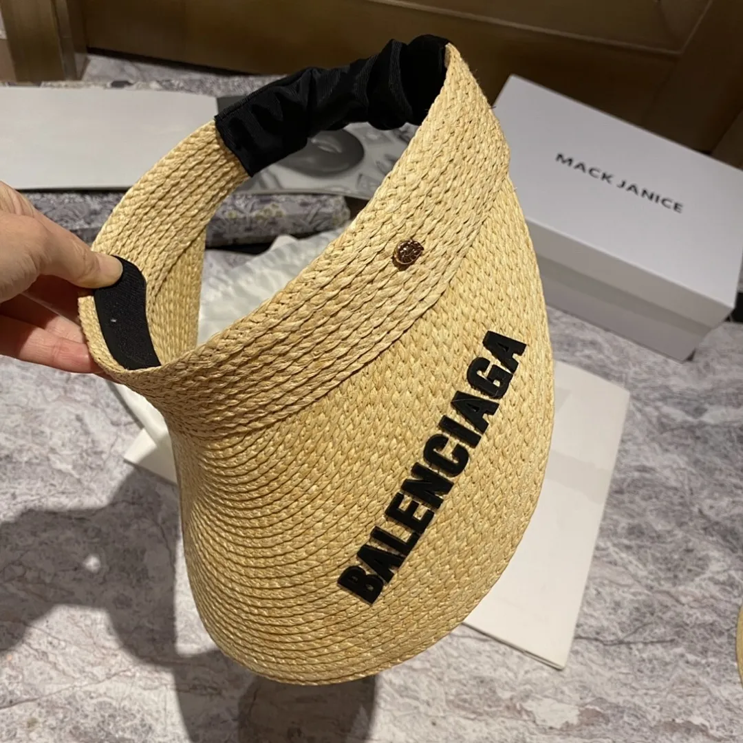 巴黎世家 褶皱发带空顶帽