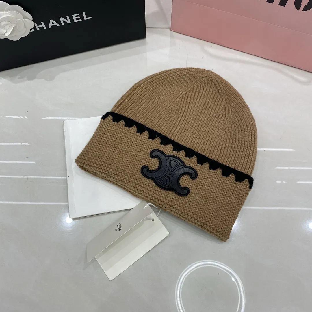 Celine 羊绒针织帽