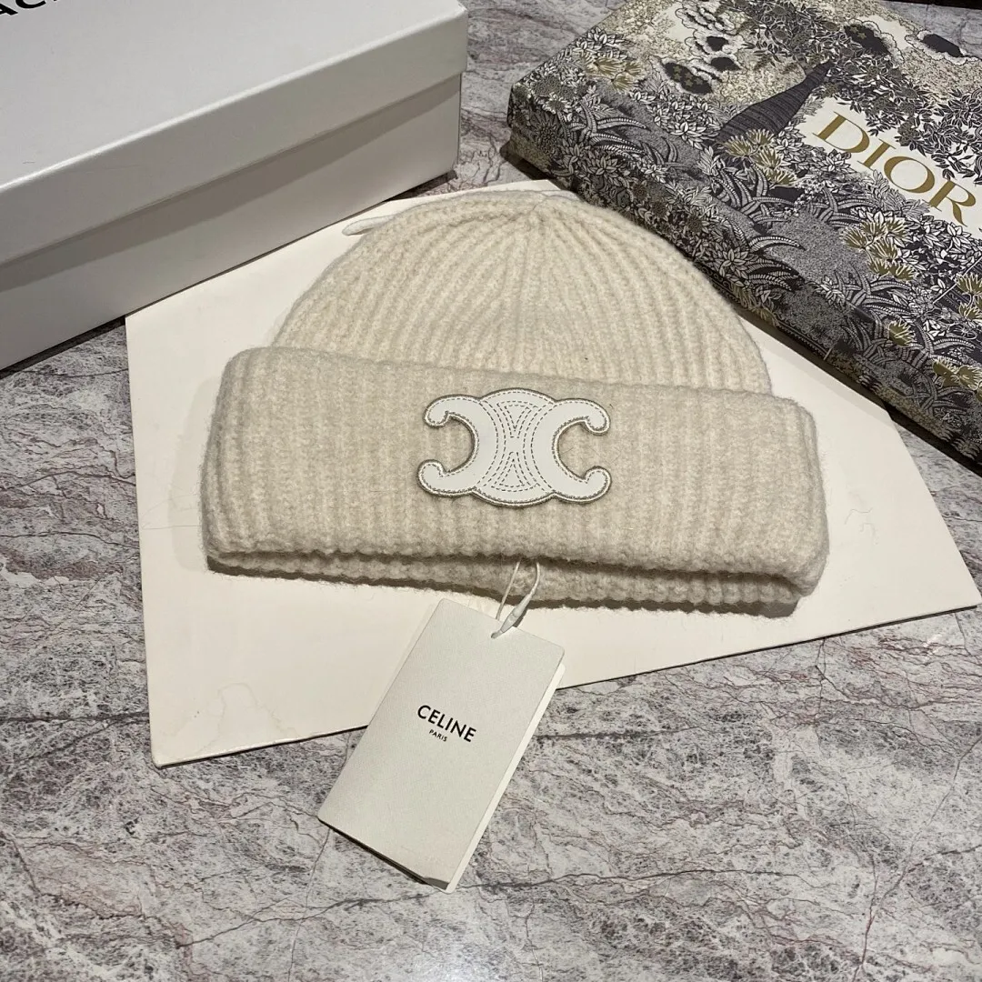 Celine 羊毛针织帽