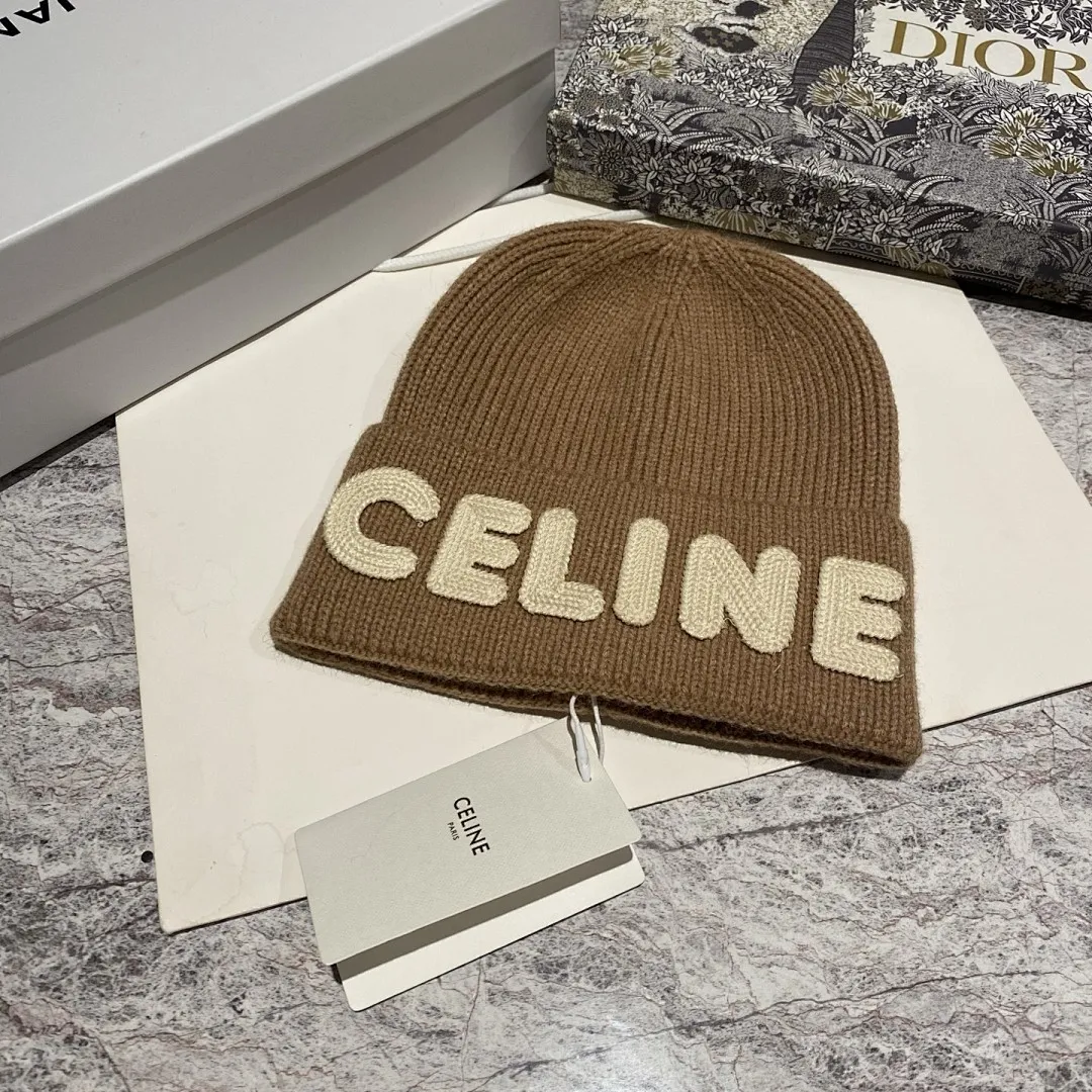 CELINE 羊绒针织帽