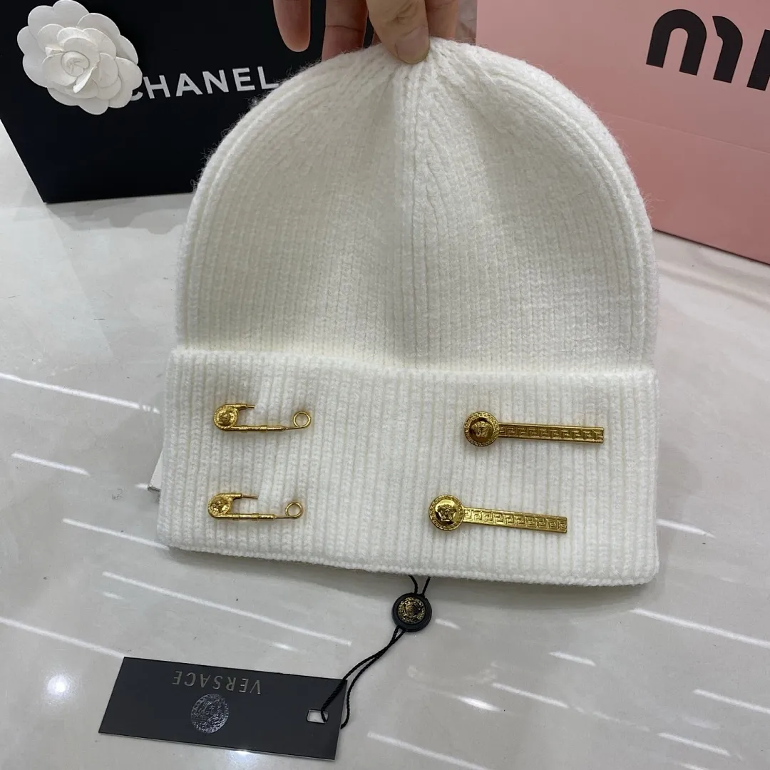 Versace范思哲 羊绒针织帽