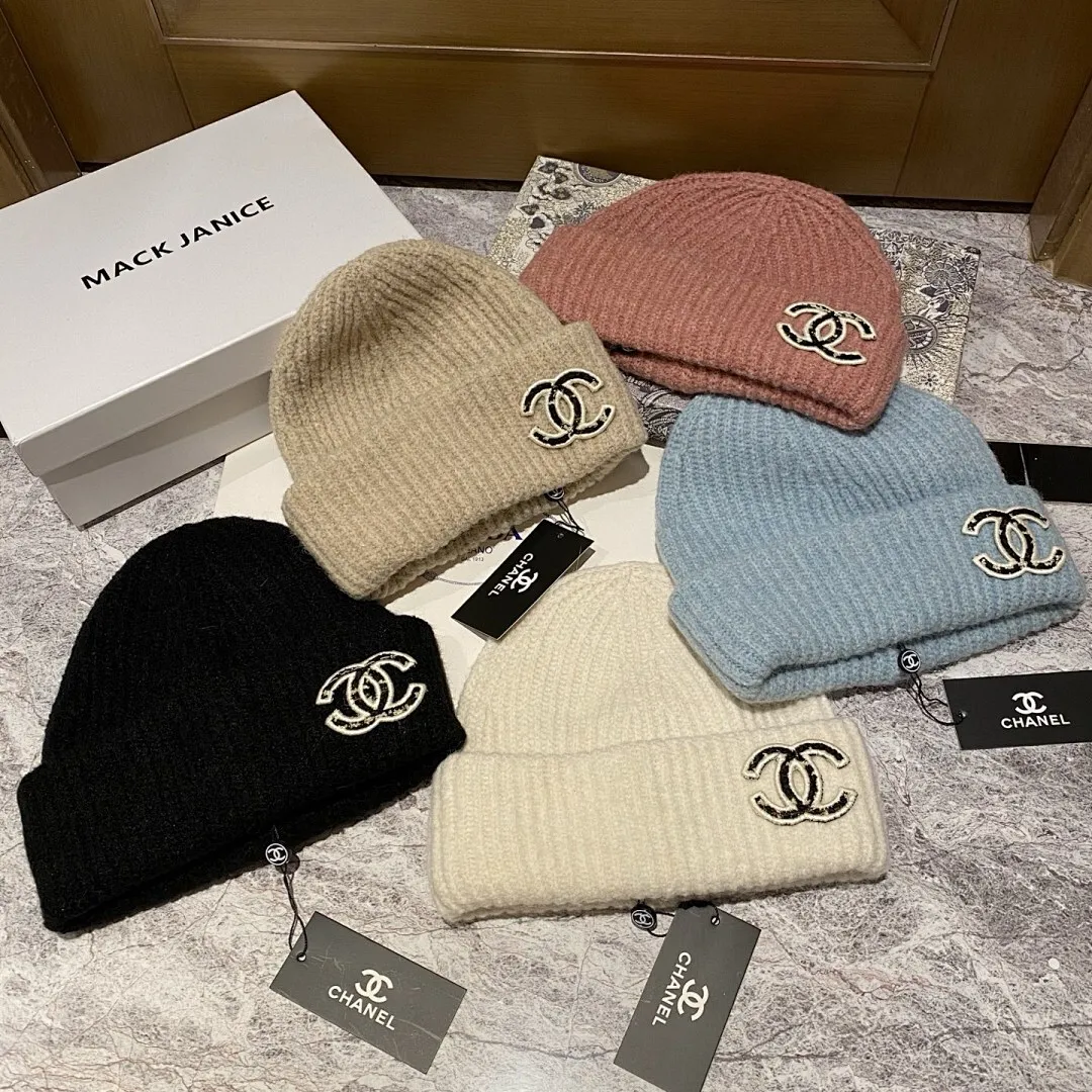 Chanel 羊毛针织帽